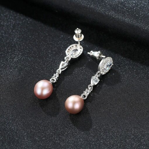 Wholesale Earrings Jewelry Women Luxury Freshwater Pearl 925 4