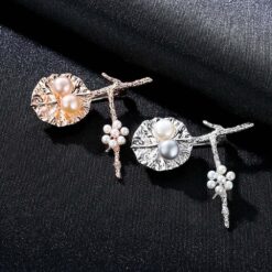 Wholesale Exquisite Sterling Silver Rose Gold Brooches 3