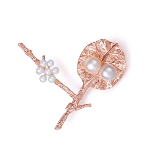 Wholesale Exquisite Sterling Silver Rose Gold Brooches