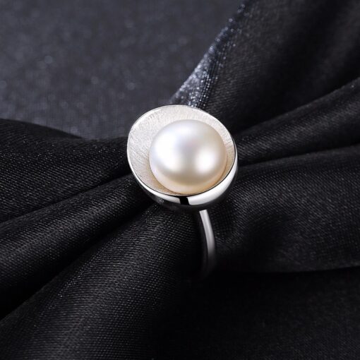 Wholesale Fashion Natural Pearl Engagement Rings 4