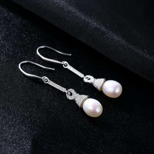 Wholesale Jewelry S925 Sterling Silver Pearl Earrings 3