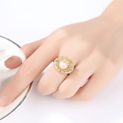 Wholesale Luxury Gold Plated S925 Silver Ring 2