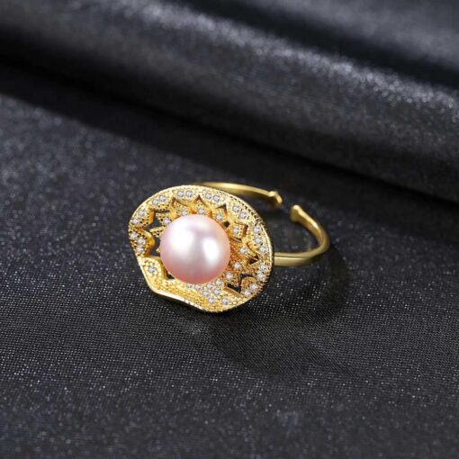 Wholesale Luxury Gold Plated S925 Silver Ring 5