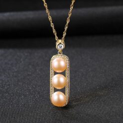 Wholesale Necklaces 925 Sterling Silver 3 Pearls 2