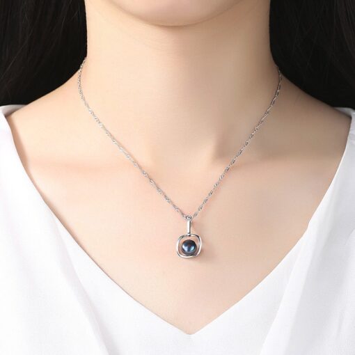 Wholesale Necklaces Brand Luxury Solitaire Gray Fresh 2