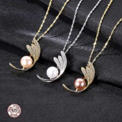 Wholesale Necklaces Charm Sterling Silver Feather 2