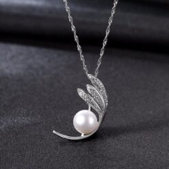 Wholesale Necklaces Charm Sterling Silver Feather 3
