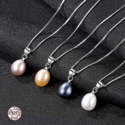 Wholesale Necklaces Fashion Newest Silver Natural Pearl 2