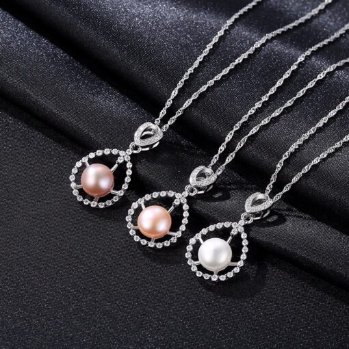Wholesale Necklaces Fashion Simple Round Silvery 3