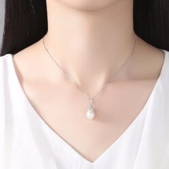 Wholesale Necklaces High quality Silver Flower Shape 2