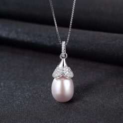 Wholesale Necklaces High quality Silver Flower Shape 5