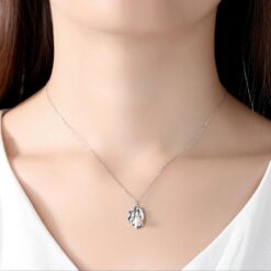 Wholesale Necklaces Irregular Saquare Shape S925 Silver 2