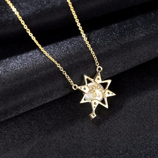 Wholesale Necklaces Korean Bling Bling Crystal Star 5