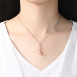 Wholesale Necklaces Natural Freshwater Pearls 925 Sterling Silver 2