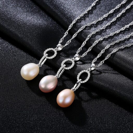 Wholesale Necklaces Natural Freshwater Pearls 925 Sterling Silver 4