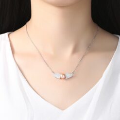 Wholesale Necklaces Women Fashion Rhodium Plated Angel 2