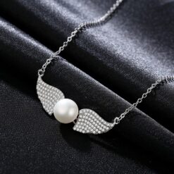 Wholesale Necklaces Women Fashion Rhodium Plated Angel 5