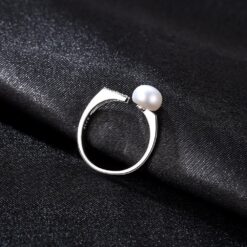 Wholesale New Fashion 925 Silver freshwater pearl ring anniversary gift 3