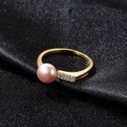 Wholesale New Fashion 925 Silver freshwater pearl ring anniversary gift 4
