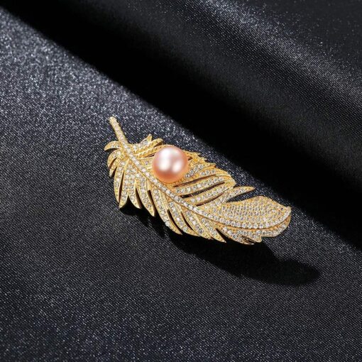 Wholesale New Fashion Luxury 18k Gold Plated Brooches 4