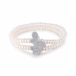 Wholesale Pearl Bracelet Hot Sale Elegant Double Natural