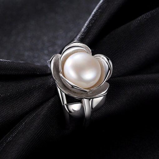 Wholesale Real Freshwater Pearl s925 Silver Ring 3