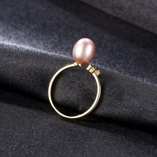 Wholesale Trendy Freesize Freshwater Pearl Silver Ring 3