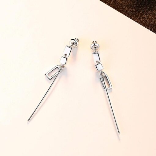 Wholesale 925 Silver Geometric Hanging Earrings Women 3
