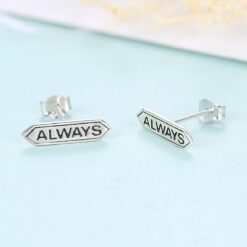 Wholesale 925 Silver Letter Cheap Earrings Made in China 4