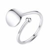 Wholesale 925 Silver Thin Circle Shape Ring