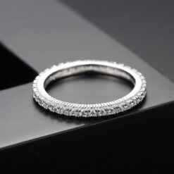Wholesale 925 Sterling Silver Fashion CZ Finger Rings 4