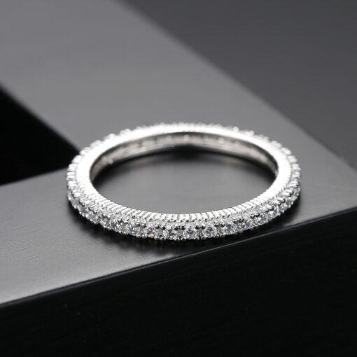 Wholesale 925 Sterling Silver Fashion CZ Finger Rings 4