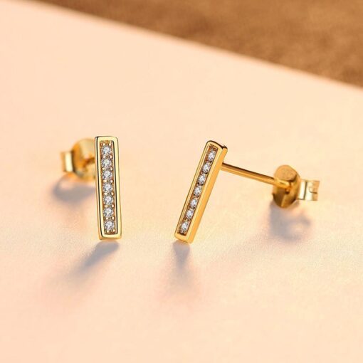 Wholesale 925 Sterling Silver Jewelry Earring Gold 4