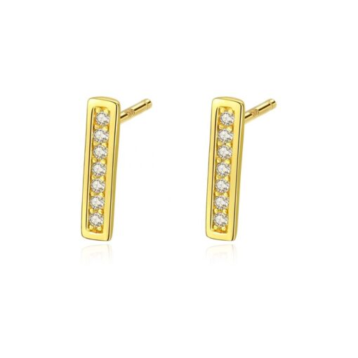 Wholesale 925 Sterling Silver Jewelry Earring Gold