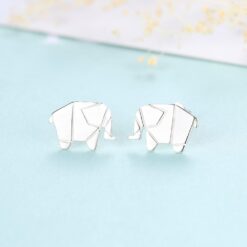 Wholesale Big Elephant Earrings 925 Silver Jewelry 4