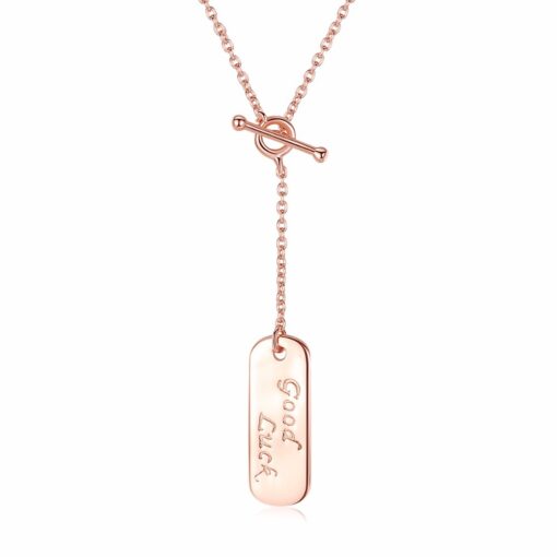 Wholesale Charming S925 Square Shaped Pendant Necklace