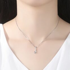 Wholesale Christmas Gift Girls Silver Necklace 2