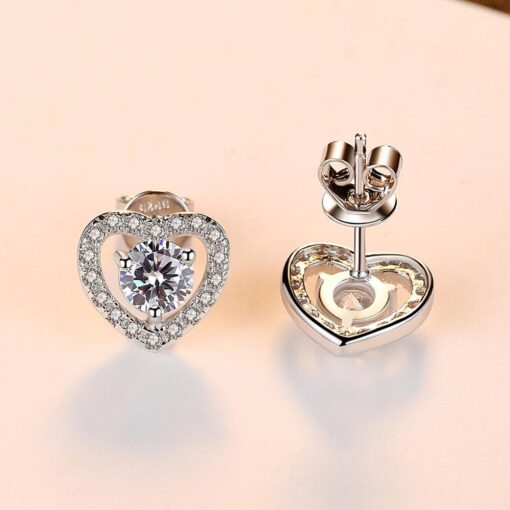 Wholesale Classic Tiny Zircon Inlay Heart Shape 4