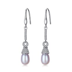 Wholesale Elegant 925 Sterling Silver Pearl Stud Earrings