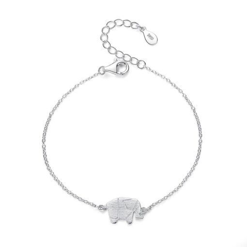 Wholesale Fashion 925 Silver Elephant Bracelet