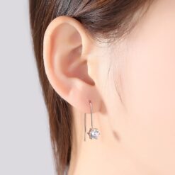 Wholesale Fashion Charm Rose Gold 925 Silver Stud Earrings 1