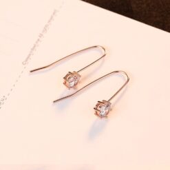 Wholesale Fashion Charm Rose Gold 925 Silver Stud Earrings 2