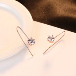 Wholesale Fashion Charm Rose Gold 925 Silver Stud Earrings 3