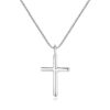 Wholesale Fashion Simple Cross Pendant Necklace Fine Sterling Silver 925