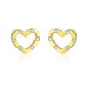 Wholesale Heart Design Stud Earrings 925 Sterling