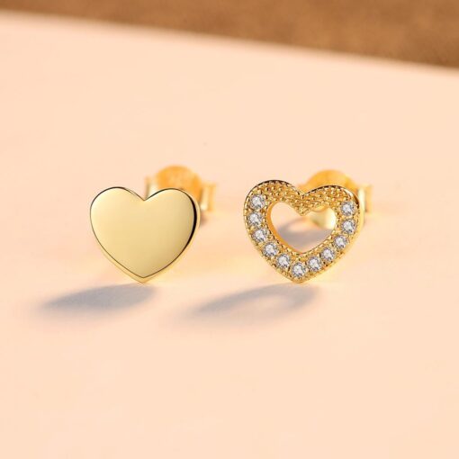 Wholesale Heart Zirconia Elegant Earrings 925 Sterling 4