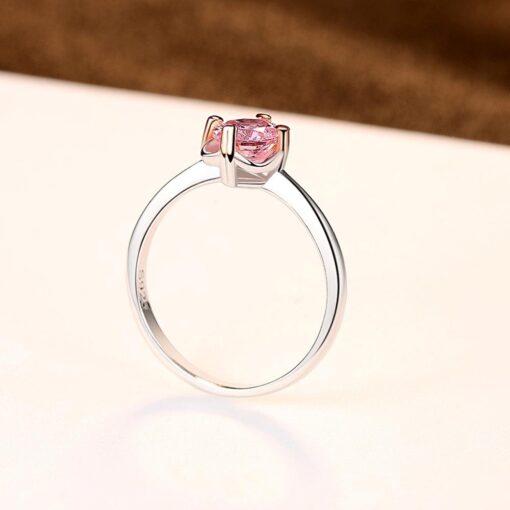 Wholesale Inexpensive 925 Sterling Silver Pink Cubic 2