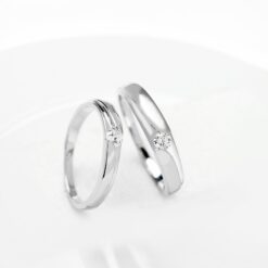 Wholesale Lovers CZ 925 Sterling Wedding Ring 2
