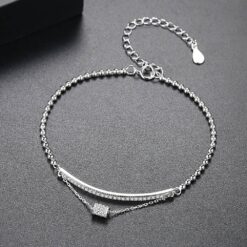 Wholesale Luxury 925 Sterling Silver Romantic Adjustable Bracelets 3