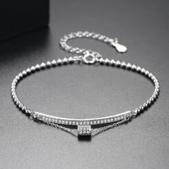 Wholesale Luxury 925 Sterling Silver Romantic Adjustable Bracelets 5